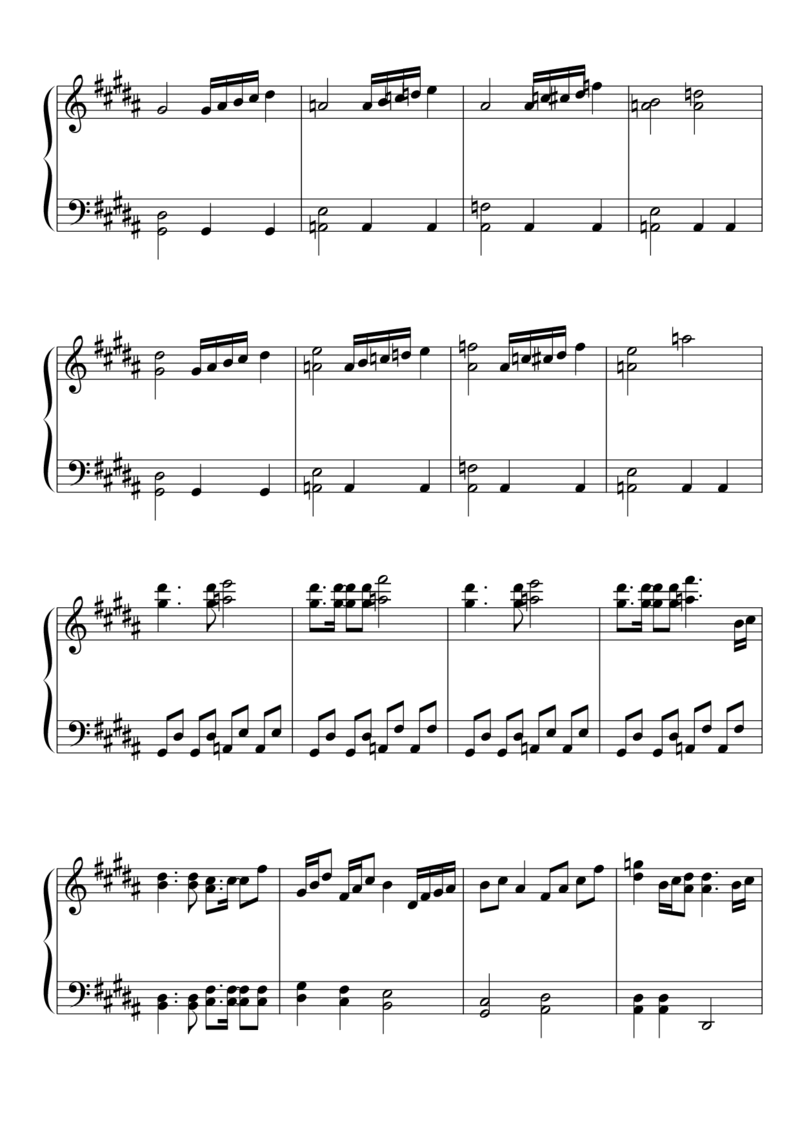 [東方ピアノEasyモード楽譜][easy][6]_一万首著名钢琴曲谱哈农贝多芬合集视频教学电子版高清无水印可打印_05动漫游戏钢琴谱合集_日系东方Project钢琴谱全集_东方project钢琴谱