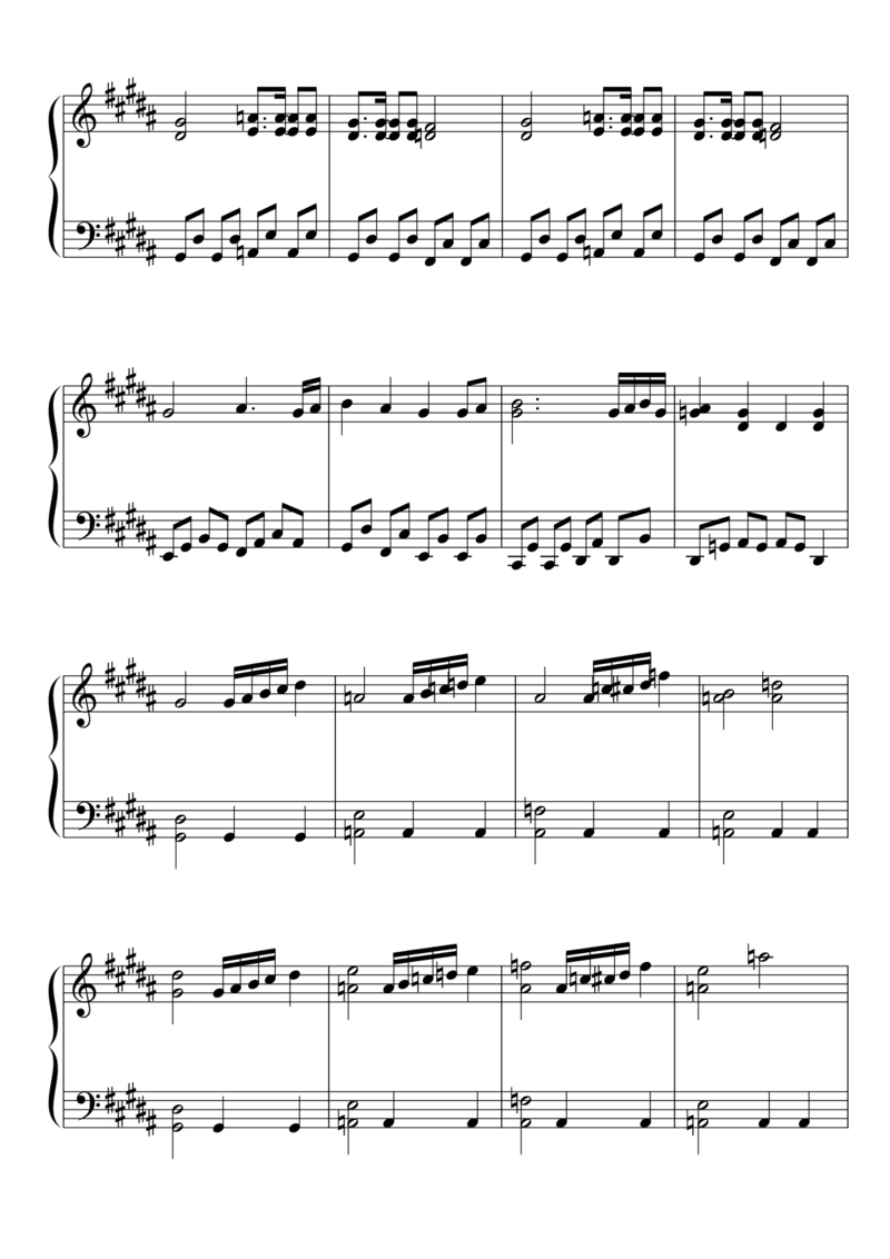 [東方ピアノEasyモード楽譜][easy][6]_一万首著名钢琴曲谱哈农贝多芬合集视频教学电子版高清无水印可打印_05动漫游戏钢琴谱合集_日系东方Project钢琴谱全集_东方project钢琴谱