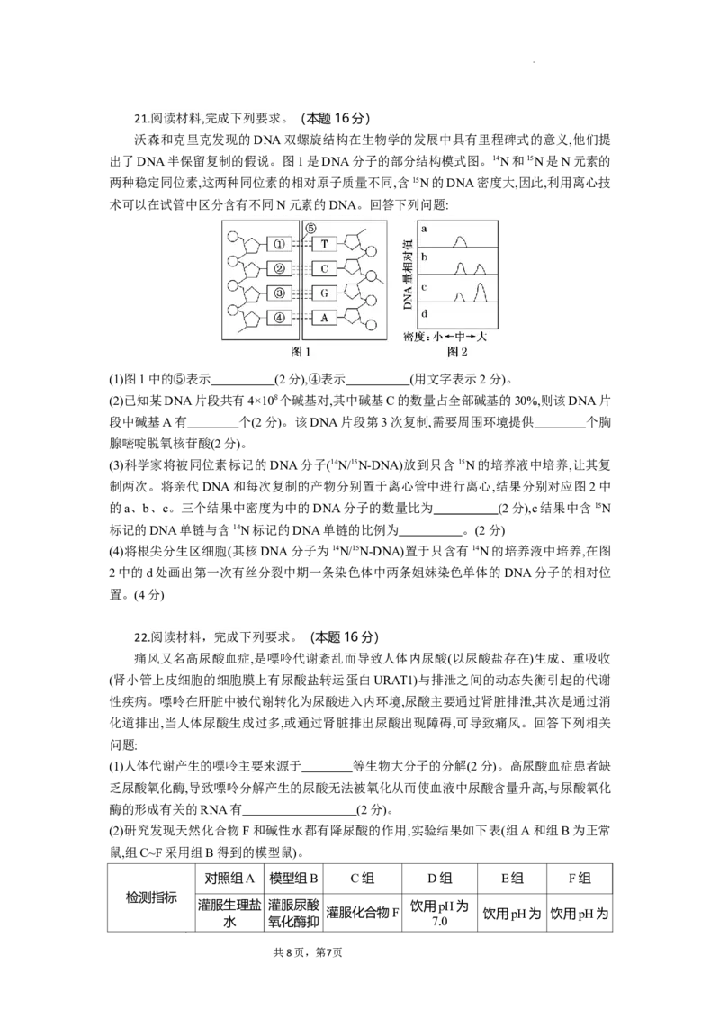 高二生物试题考试版_2025年10月高二试卷_251029湖北省部分高中协作体2025-2026学年高二上学期10月月考_湖北省部分高中协作体2025-2026学年高二上学期10月月考生物试题含答案