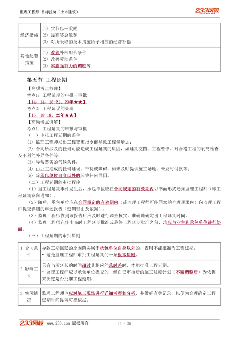 WM_Removed_进度1-6_监理工程师_2025监理工程师_2025年监理工程师-各大机构_2025年监理-土建目标_机构3-223_03.高频考点-江.凌俊_进度控制
