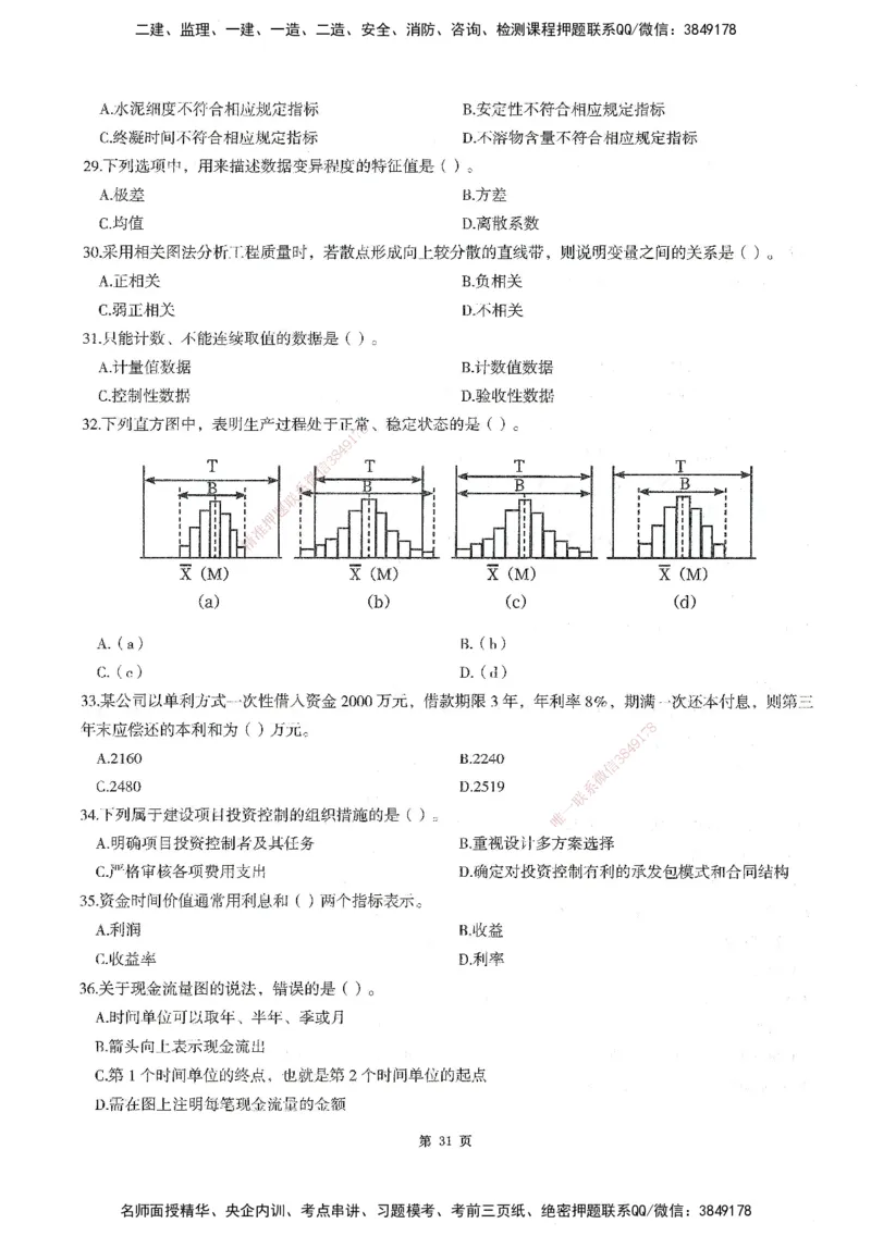 XSW-水利控制-考前密训3套卷_监理工程师_2025监理工程师_2025年监理工程师SVIP_2025年监理水利控制SVIP_05-考前密训✿央企特训✿机构普押
