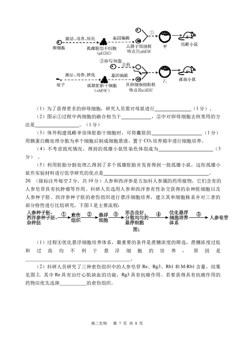 生物试题_2024-2025高二（7-7月题库）_2025年05月试卷_0519四川省遂宁市射洪中学2024-2025学年高二下学期期中考试_四川省遂宁市射洪中学2024-2025学年高二下学期期中考试生物试题（含答案）