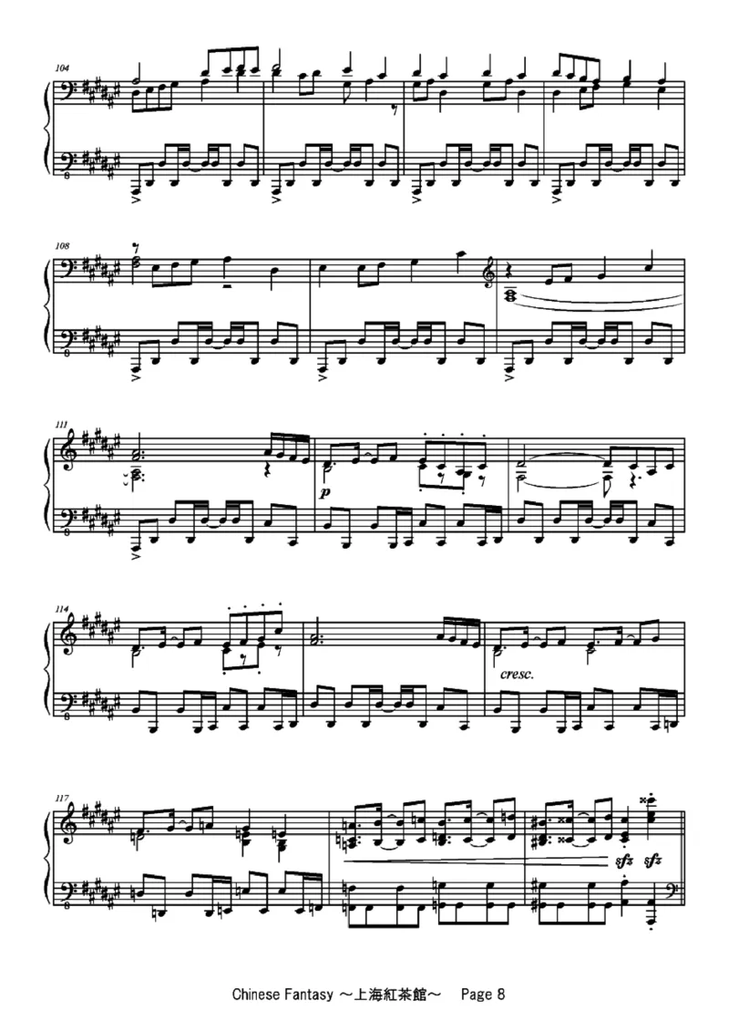 [ftva][hard][10]_一万首著名钢琴曲谱哈农贝多芬合集视频教学电子版高清无水印可打印_05动漫游戏钢琴谱合集_日系东方Project钢琴谱全集_东方project钢琴谱_06　上海紅茶館　～ChineseTea