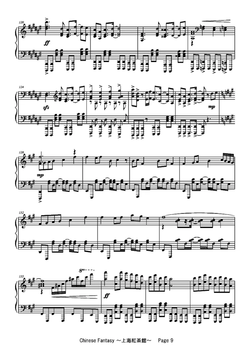 [ftva][hard][10]_一万首著名钢琴曲谱哈农贝多芬合集视频教学电子版高清无水印可打印_05动漫游戏钢琴谱合集_日系东方Project钢琴谱全集_东方project钢琴谱_06　上海紅茶館　～ChineseTea