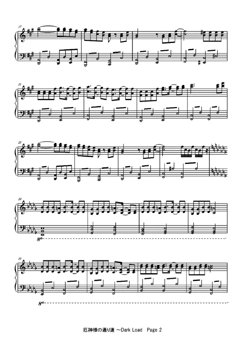 [ftva][normal][4]_一万首著名钢琴曲谱哈农贝多芬合集视频教学电子版高清无水印可打印_05动漫游戏钢琴谱合集_日系东方Project钢琴谱全集_东方project钢琴谱_TH10　東方風神録　～MountainofFaith