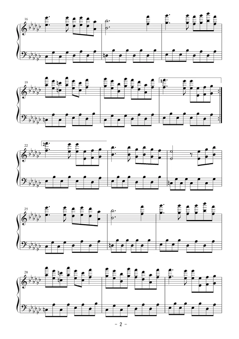 [Bosendorfer][normal][3]_一万首著名钢琴曲谱哈农贝多芬合集视频教学电子版高清无水印可打印_05动漫游戏钢琴谱合集_日系东方Project钢琴谱全集_东方project钢琴谱_05　おてんば恋娘