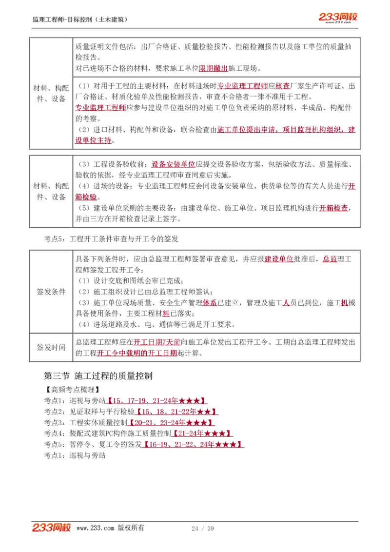 WM_Removed_质量_监理工程师_2025监理工程师_2025年监理工程师-各大机构_2025年监理-土建目标_机构3-223_03.高频考点-江.凌俊_质量控制