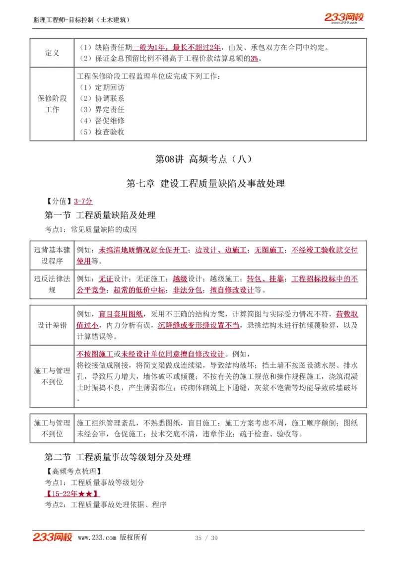 WM_Removed_质量_监理工程师_2025监理工程师_2025年监理工程师-各大机构_2025年监理-土建目标_机构3-223_03.高频考点-江.凌俊_质量控制