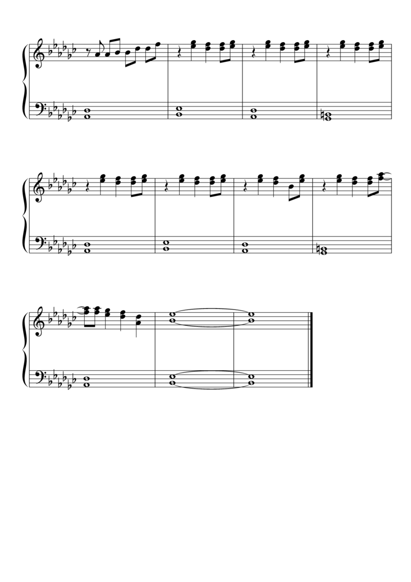 [東方ピアノEasyモード楽譜][easy][2]_一万首著名钢琴曲谱哈农贝多芬合集视频教学电子版高清无水印可打印_05动漫游戏钢琴谱合集_日系东方Project钢琴谱全集_东方project钢琴谱