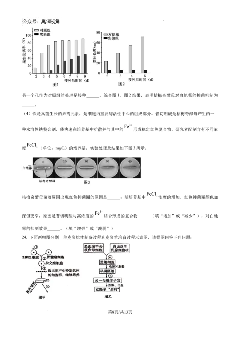 辽宁省七校协作体2024&mdash;2025学年高三上学期开学考试生物试题+答案_2024-2025高三（6-6月题库）_2024年09月试卷_0905辽宁省七校协作体2024&mdash;2025学年高三上学期开学考试