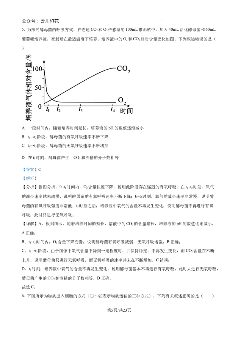 精品解析：河南省许昌市魏都区许昌高级中学2024-2025学年高二上学期开学检测生物试题（解析版）_2024-2025高二（7-7月题库）_2024年09月试卷