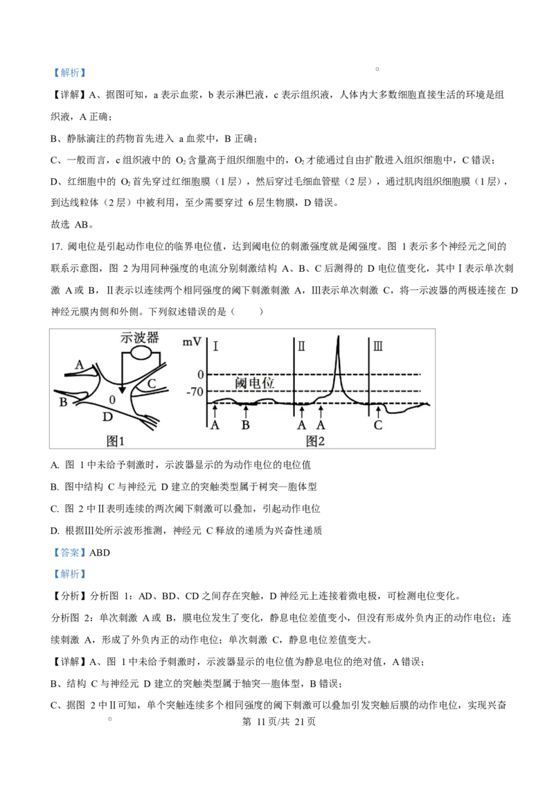 黑龙江省齐齐哈尔市六校联谊2025-2026学年高二上学期11月期中生物试题Word版含解析_2025年11月高二试卷_251113黑龙江省齐齐哈尔六校联谊2025-2026学年高二上学期11月期中考试（全）