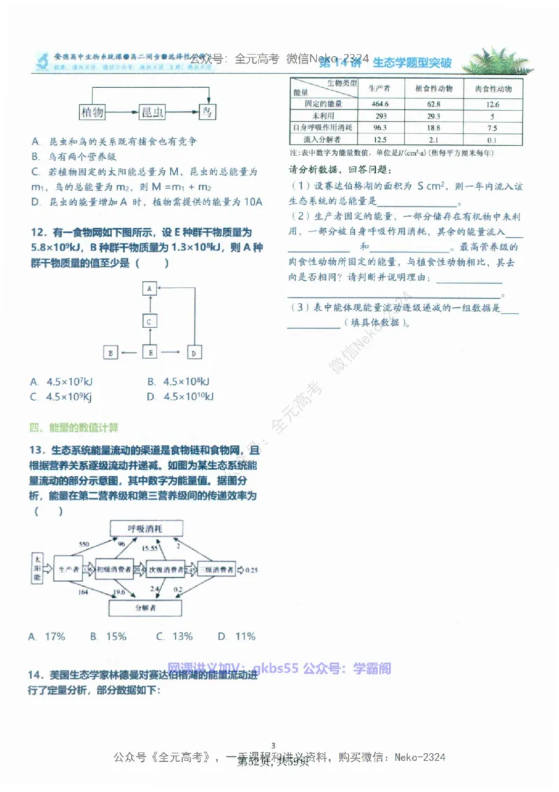 高二生物刷题课讲义1-15讲选修一二-薄本@_2024-2025高三（6-6月题库）_2024年09月试卷_李林