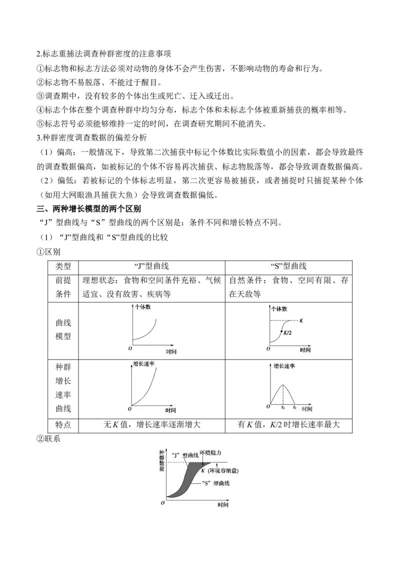 （20）种群与群落&mdash;&mdash;高考生物二轮复习易错重难提升学案（含解析）_2024-2025高三（6-6月题库）_2026年1月高三_260104高考生物二轮复习易错重难提升（含解析）