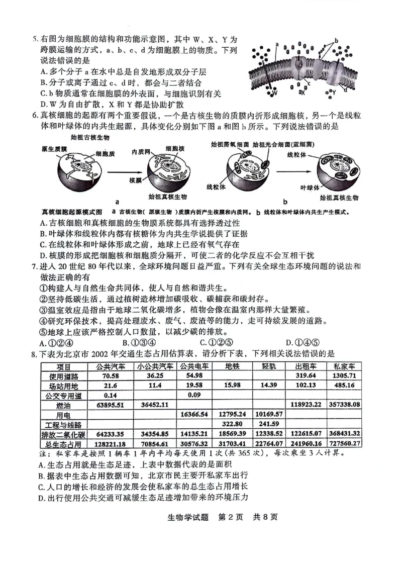 高二生物_2024-2025高二（7-7月题库）_2024年07月试卷_0723辽宁省点石联考2023-2024学年高二下学期7月期末联考_辽宁省点石联考2023-2024学年高二下学期7月期末生物试题