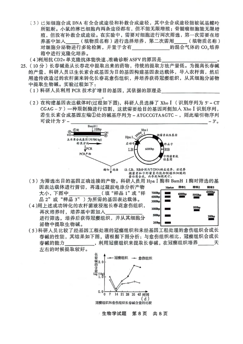 高二生物_2024-2025高二（7-7月题库）_2024年07月试卷_0723辽宁省点石联考2023-2024学年高二下学期7月期末联考_辽宁省点石联考2023-2024学年高二下学期7月期末生物试题