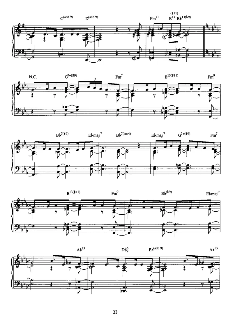 [披头士爵士钢琴谱].__Book_-_Beatles_-_Beatles_For_Jazz_Piano_一万首著名钢琴曲谱哈农贝多芬合集视频教学电子版高清无水印可打印_08名曲总谱合集