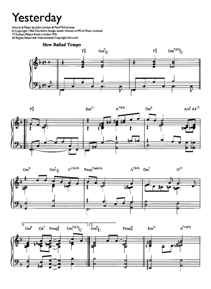 [披头士爵士钢琴谱].__Book_-_Beatles_-_Beatles_For_Jazz_Piano_一万首著名钢琴曲谱哈农贝多芬合集视频教学电子版高清无水印可打印_08名曲总谱合集