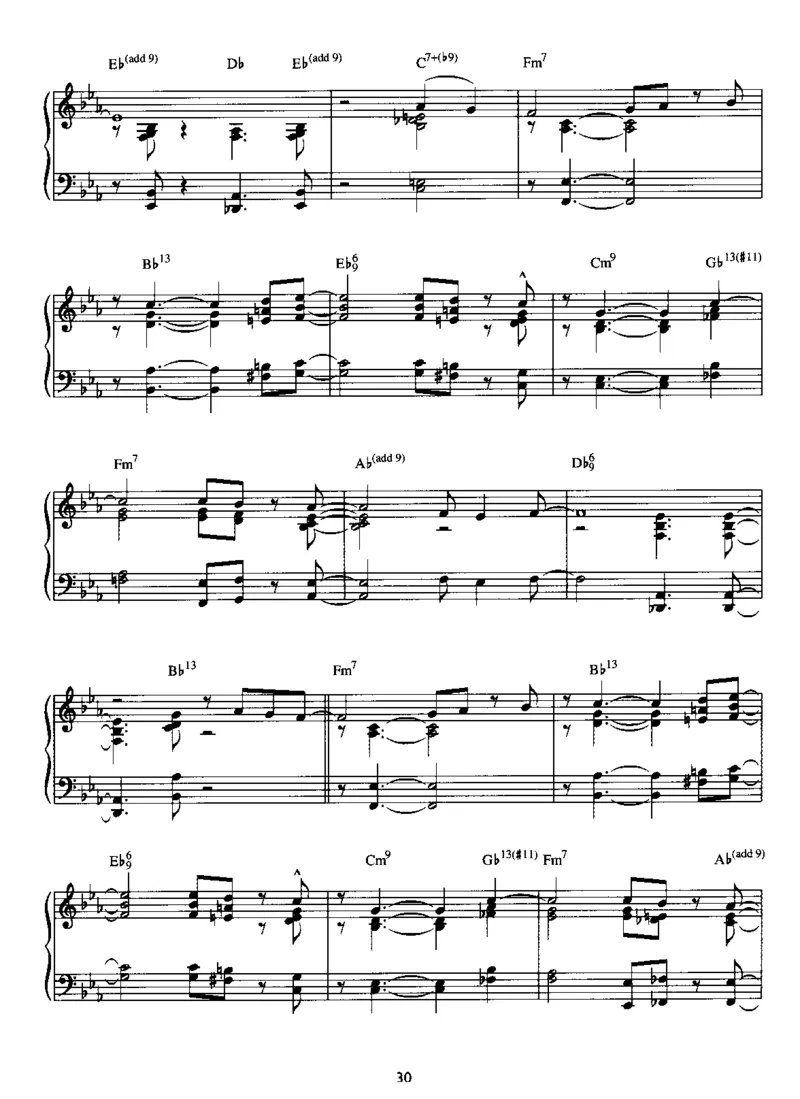 [披头士爵士钢琴谱].__Book_-_Beatles_-_Beatles_For_Jazz_Piano_一万首著名钢琴曲谱哈农贝多芬合集视频教学电子版高清无水印可打印_08名曲总谱合集