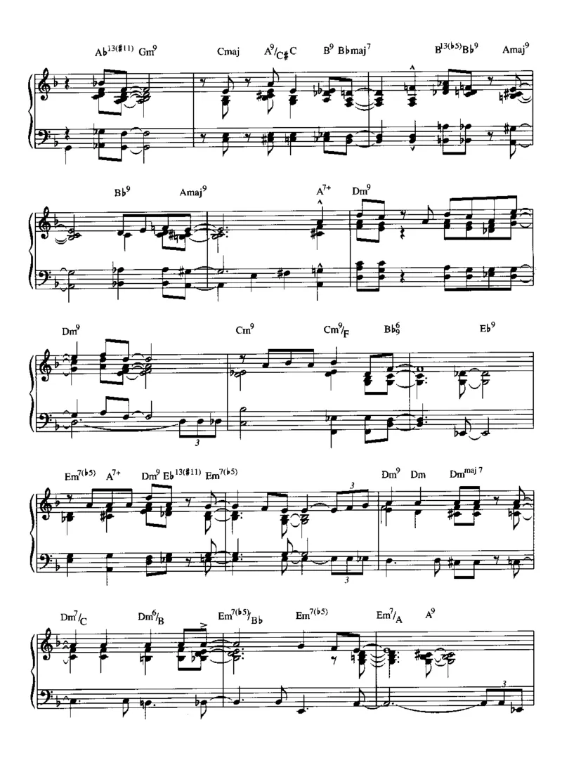 [披头士爵士钢琴谱].__Book_-_Beatles_-_Beatles_For_Jazz_Piano_一万首著名钢琴曲谱哈农贝多芬合集视频教学电子版高清无水印可打印_08名曲总谱合集