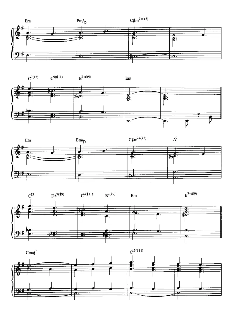 [披头士爵士钢琴谱].__Book_-_Beatles_-_Beatles_For_Jazz_Piano_一万首著名钢琴曲谱哈农贝多芬合集视频教学电子版高清无水印可打印_08名曲总谱合集