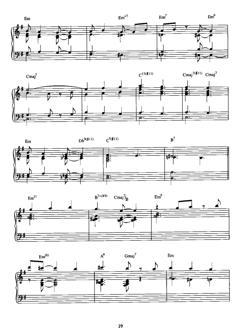 [披头士爵士钢琴谱].__Book_-_Beatles_-_Beatles_For_Jazz_Piano_一万首著名钢琴曲谱哈农贝多芬合集视频教学电子版高清无水印可打印_08名曲总谱合集