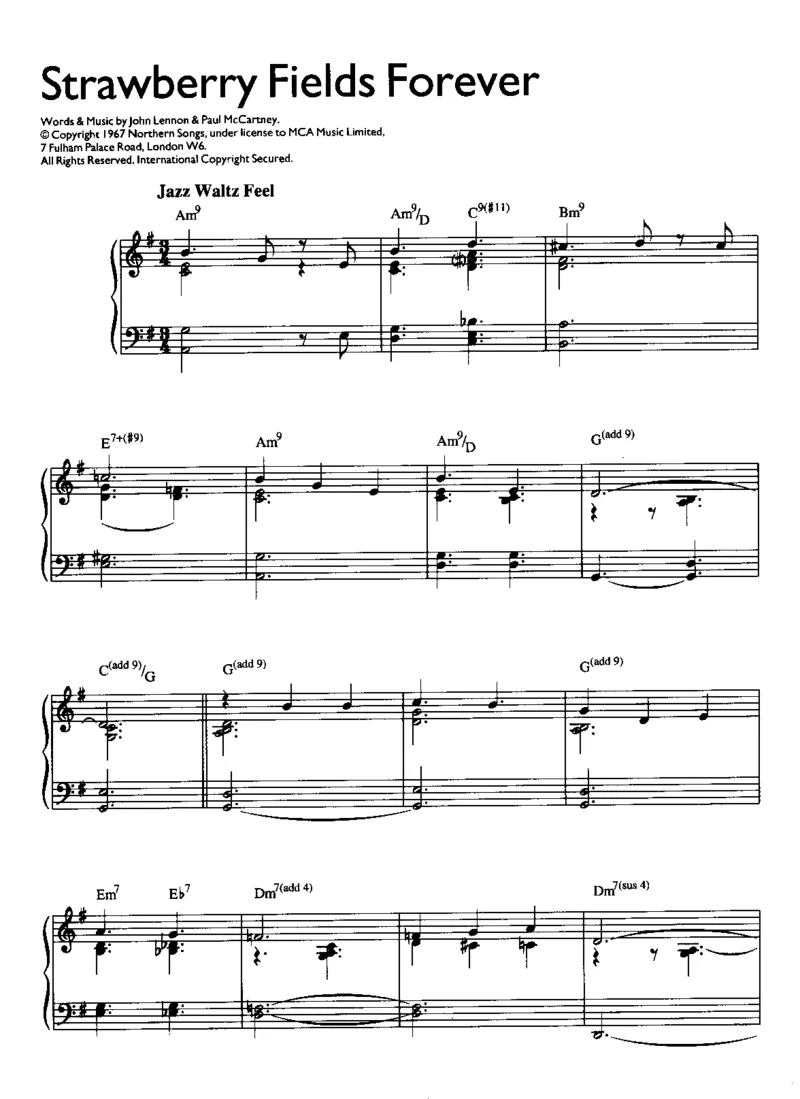 [披头士爵士钢琴谱].__Book_-_Beatles_-_Beatles_For_Jazz_Piano_一万首著名钢琴曲谱哈农贝多芬合集视频教学电子版高清无水印可打印_08名曲总谱合集