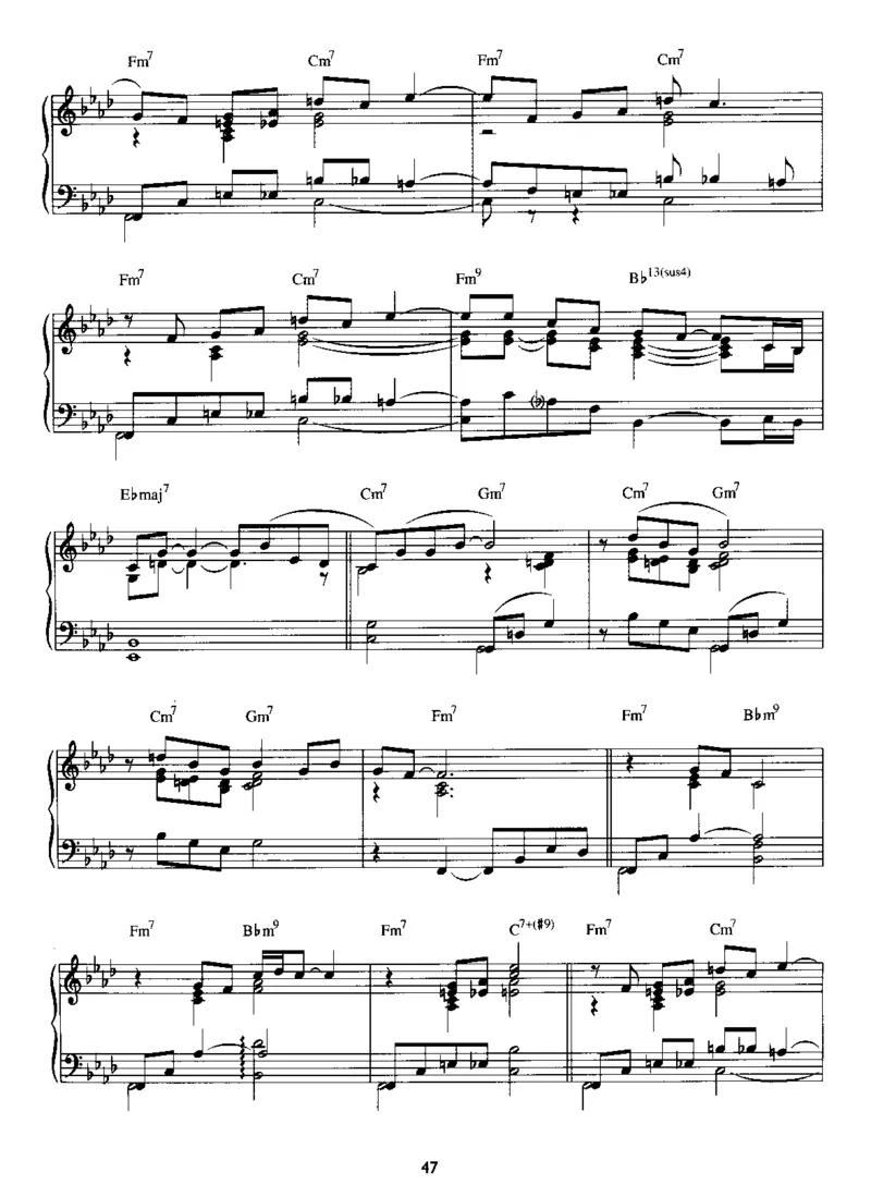 [披头士爵士钢琴谱].__Book_-_Beatles_-_Beatles_For_Jazz_Piano_一万首著名钢琴曲谱哈农贝多芬合集视频教学电子版高清无水印可打印_08名曲总谱合集