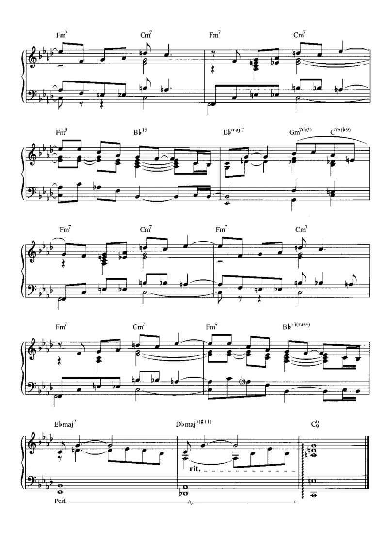 [披头士爵士钢琴谱].__Book_-_Beatles_-_Beatles_For_Jazz_Piano_一万首著名钢琴曲谱哈农贝多芬合集视频教学电子版高清无水印可打印_08名曲总谱合集