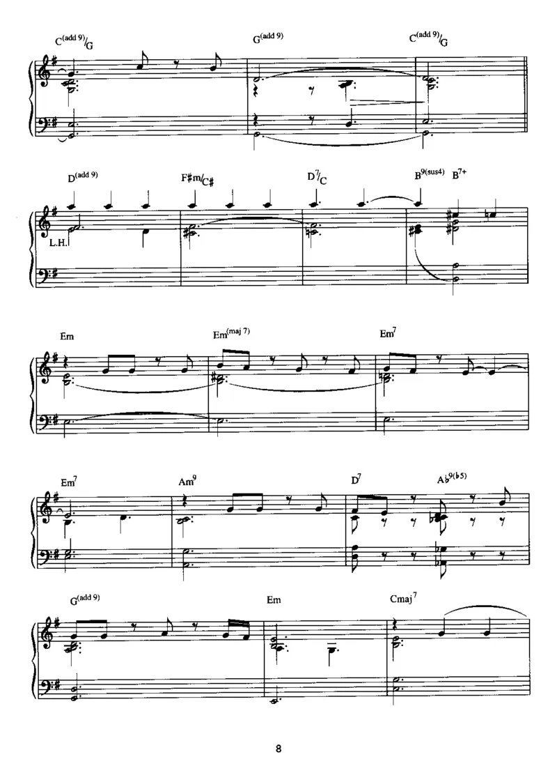 [披头士爵士钢琴谱].__Book_-_Beatles_-_Beatles_For_Jazz_Piano_一万首著名钢琴曲谱哈农贝多芬合集视频教学电子版高清无水印可打印_08名曲总谱合集