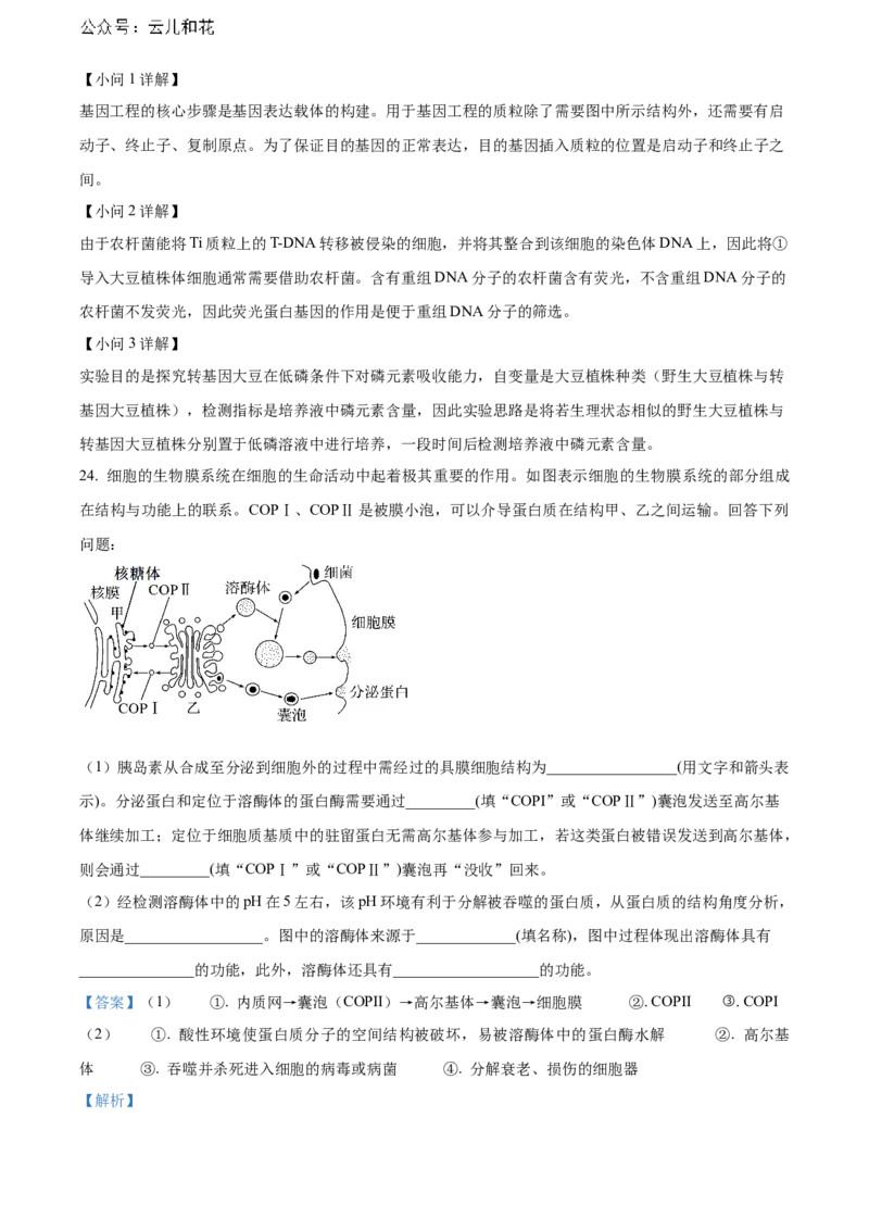 黑龙江省哈尔滨市六校2023-2024学年高二下学期期末联考试题生物Word版含解析_2024-2025高二（7-7月题库）_2024年08月试卷_0808黑龙江省哈尔滨市六校2023-2024学年高二下学期期末联考试题