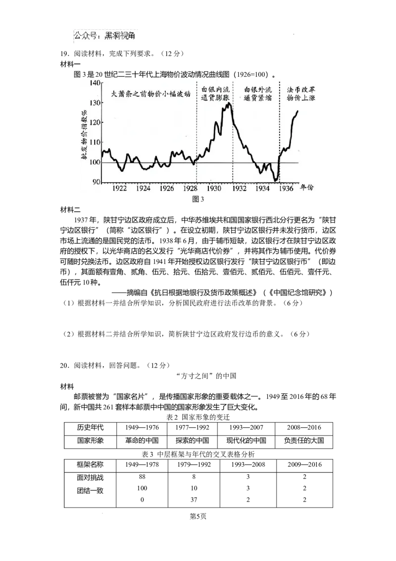 高三历史月考试卷2稿_2024-2025高三（6-6月题库）_2024年12月试卷_1217江西省南昌市第二中学2024-2025学年高三上学期月考（二）