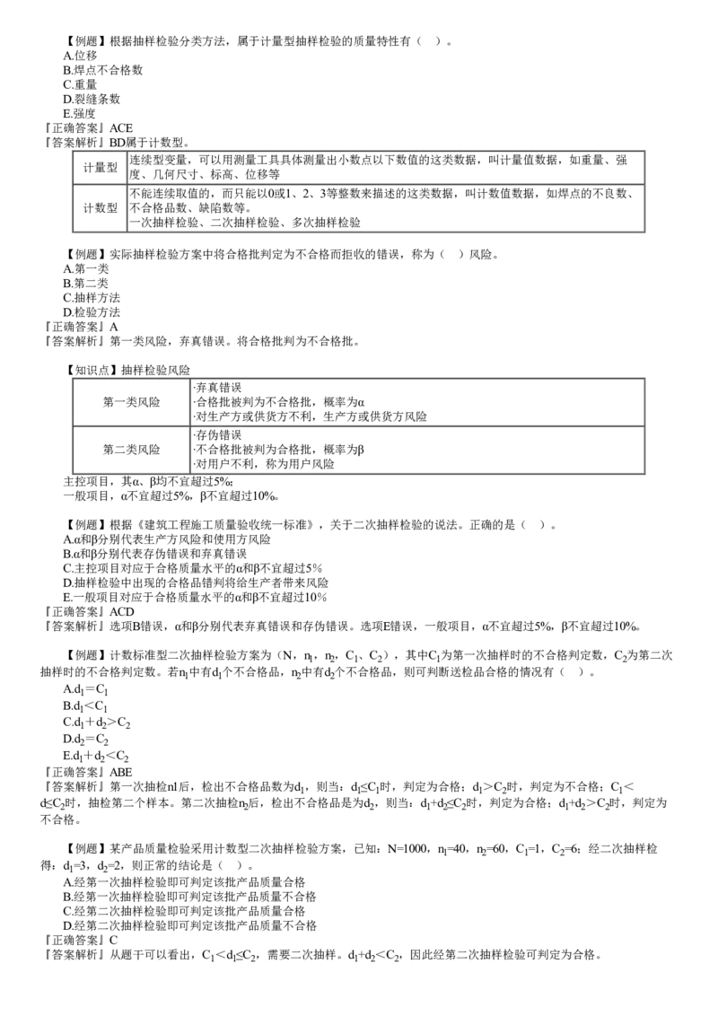 WM_质量03-第01讲　工程质量统计及抽样检验的基本原理和方法（一）_监理工程师_2025监理工程师_2025年监理工程师-各大机构_2025年监理-土建目标_机构2-JG_02.习题班-李.娜_讲义