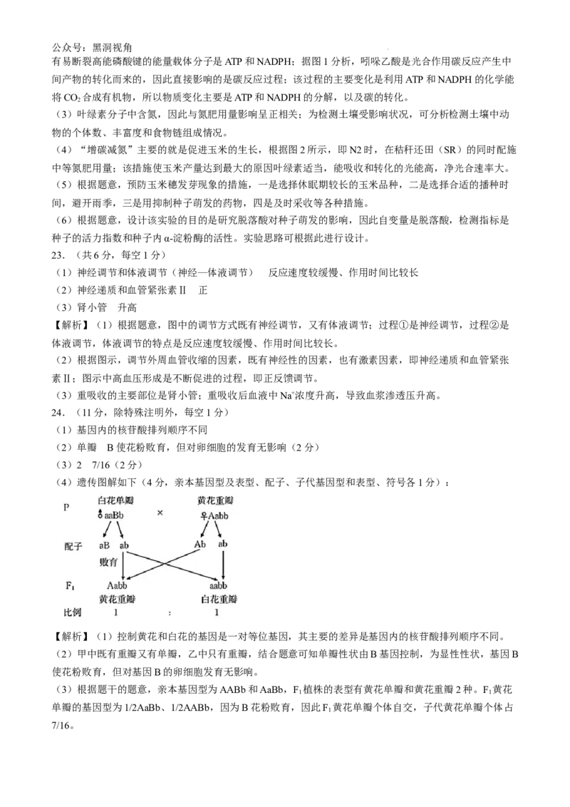 浙江省强基联盟2024-2025学年高三上学期8月联考生物试题_2024-2025高三（6-6月题库）_2024年08月试卷_0831浙江强基联盟2024年8月高三联考（金太阳25-06C）
