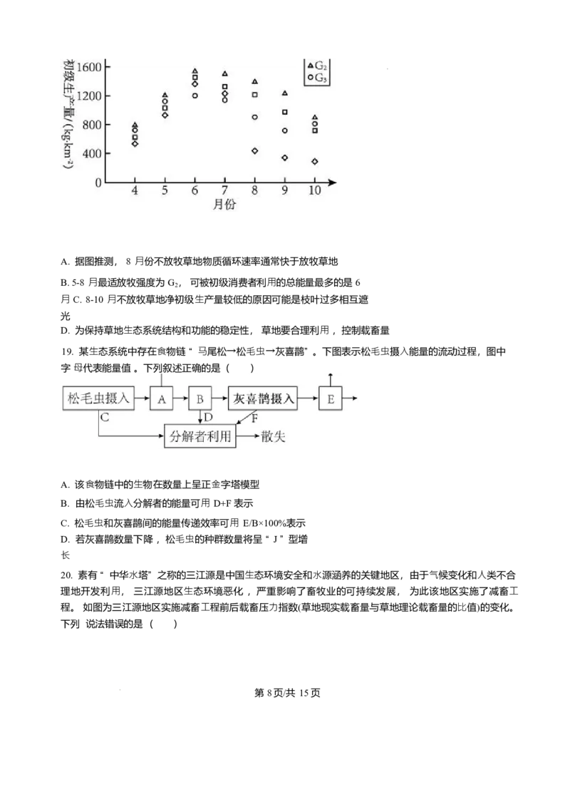 黑龙江哈尔滨师范大学附属中学2025-2026学年高二上学期期末试题生物试题含答案_2024-2025高二（7-7月题库）_2026年1月高二