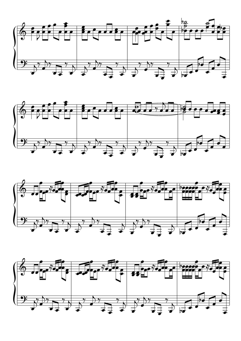 [東方ピアノEasyモード楽譜][lunatic][8]_一万首著名钢琴曲谱哈农贝多芬合集视频教学电子版高清无水印可打印_05动漫游戏钢琴谱合集_日系东方Project钢琴谱全集_东方project钢琴谱_123