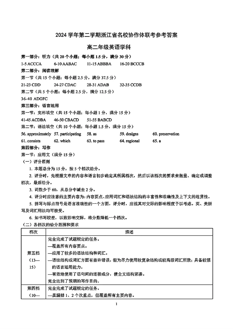 英语-2025年2月浙江G12名校协作体高二返校考_2024-2025高二（7-7月题库）_2025年02月试卷_02152025年2月浙江G12名校协作体高二返校考