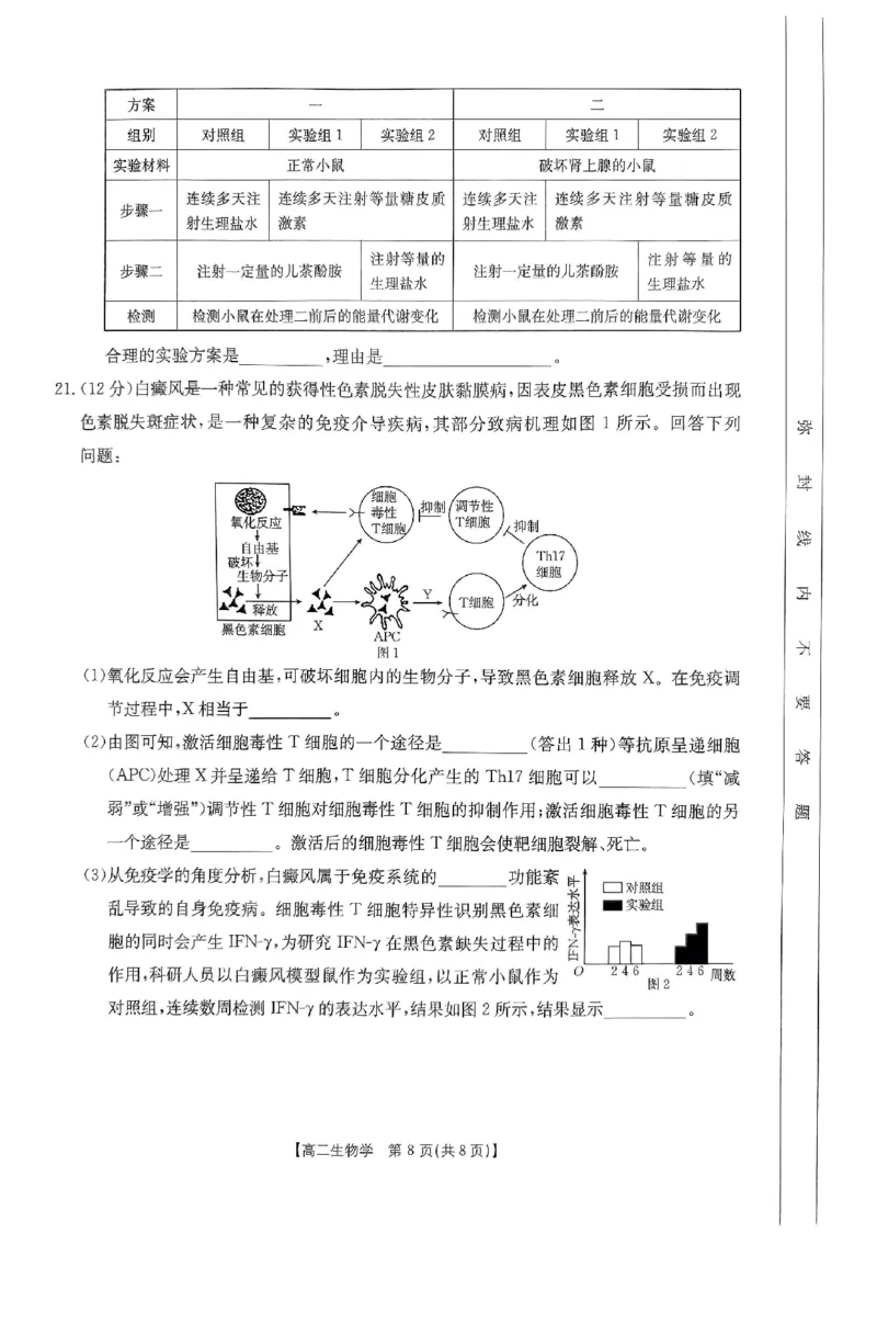 生物试题_2024-2025高二（7-7月题库）_2024年12月试卷_1214金太阳广东省2024-2025学年高二上学期12月联合检测_广东省部分名校2024-2025学年高二上学期12月联合检测生物试题
