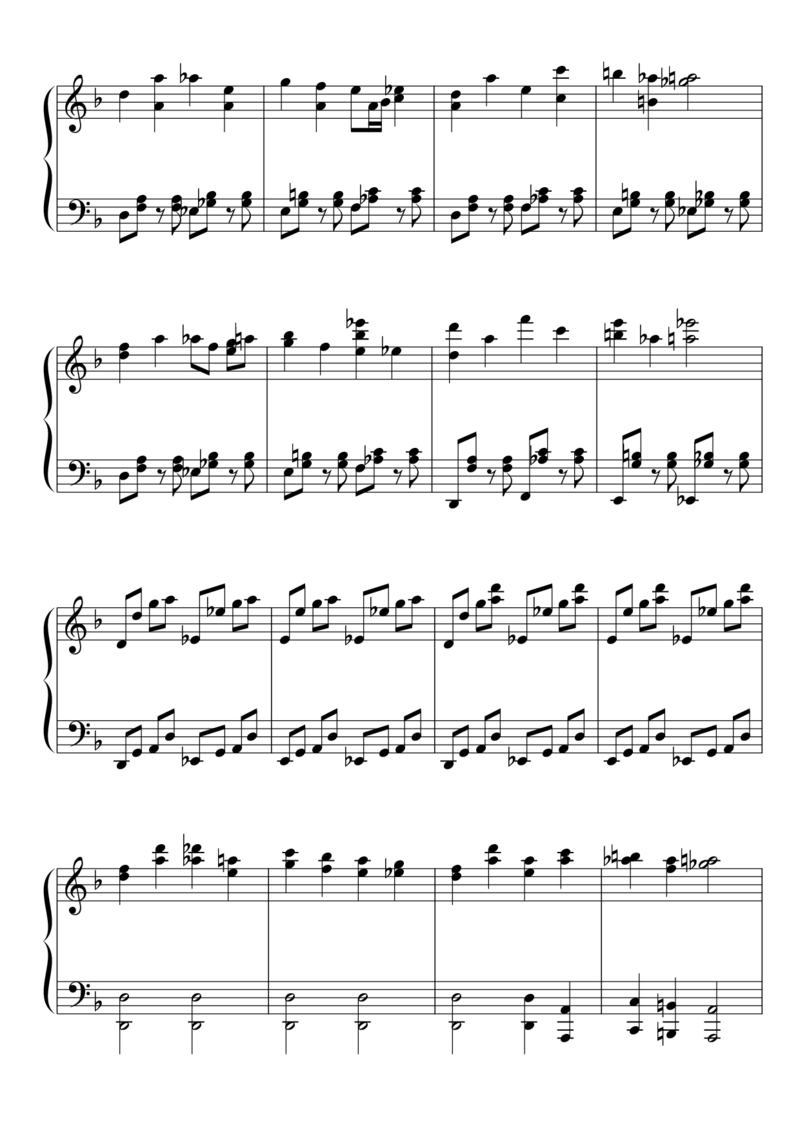 [東方ピアノEasyモード楽譜][normal][6]_一万首著名钢琴曲谱哈农贝多芬合集视频教学电子版高清无水印可打印_05动漫游戏钢琴谱合集_日系东方Project钢琴谱全集_东方project钢琴谱_405