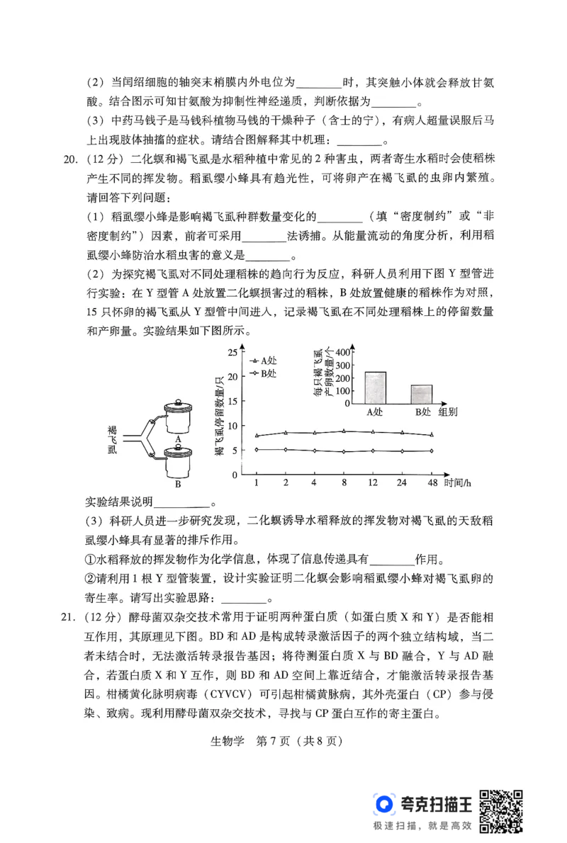 生物学试卷_2024-2025高三（6-6月题库）_2024年09月试卷_0902广东省2024-2025学年高三上学期毕业班第一次调研考试_广东省2024-2025学年高三上学期毕业班第一次调研考试生物
