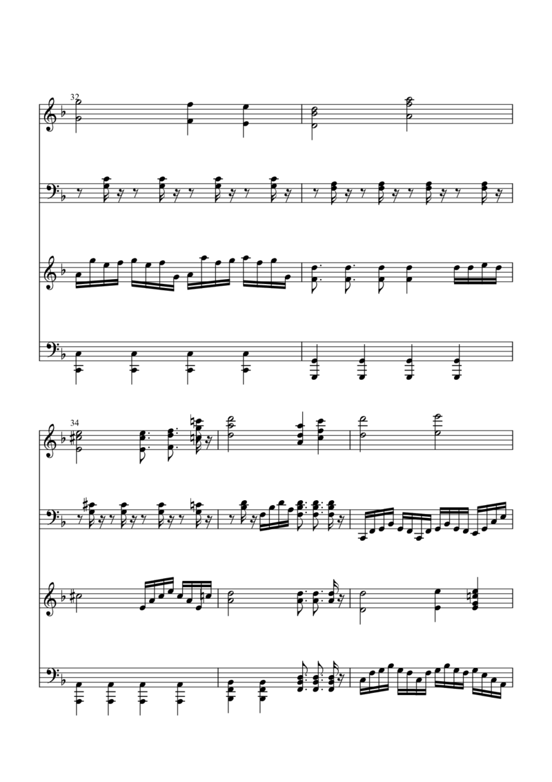 [焦げた幻想郷][lunatic][17]钢琴二重奏_一万首著名钢琴曲谱哈农贝多芬合集视频教学电子版高清无水印可打印_05动漫游戏钢琴谱合集_日系东方Project钢琴谱全集_东方project钢琴谱