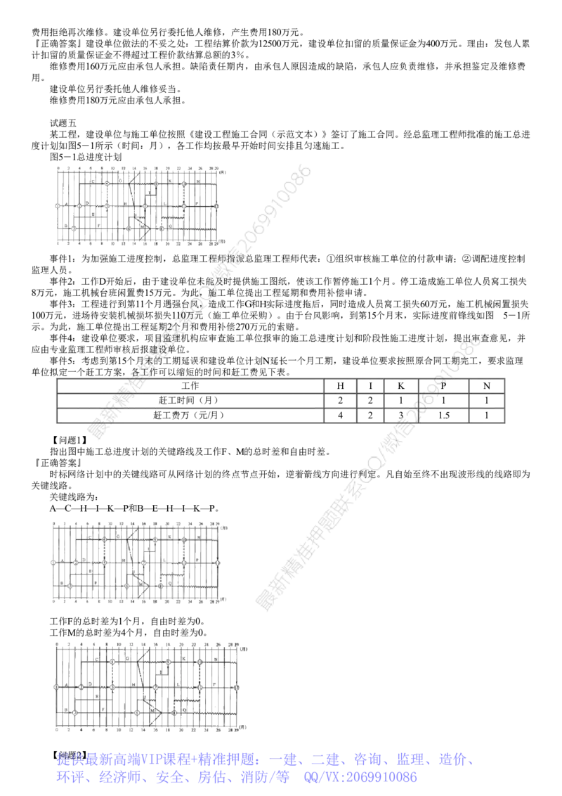 WM_第01讲　《案例分析（土建）》模考密钥_监理工程师_2025监理工程师_2025年监理工程师-各大机构_2025年监理-土建案例_机构2-JG_06.模考密钥-田.洋