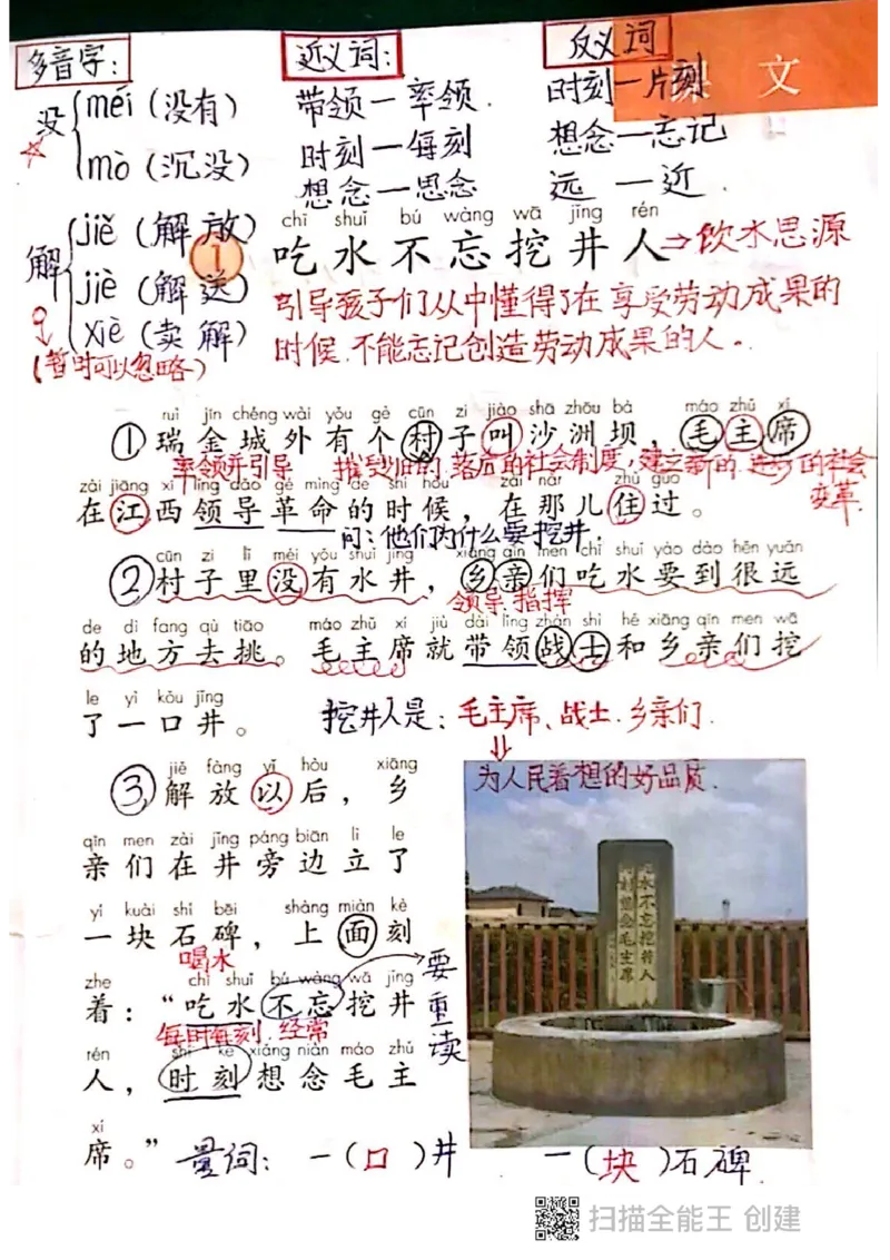 一年级下册课本课堂笔记扫描件_小学1-6年级全部试卷_语文_一年级_3-6-2、小学一年级语文下册_3-6-2-1、复习、知识点、归纳汇总_通用