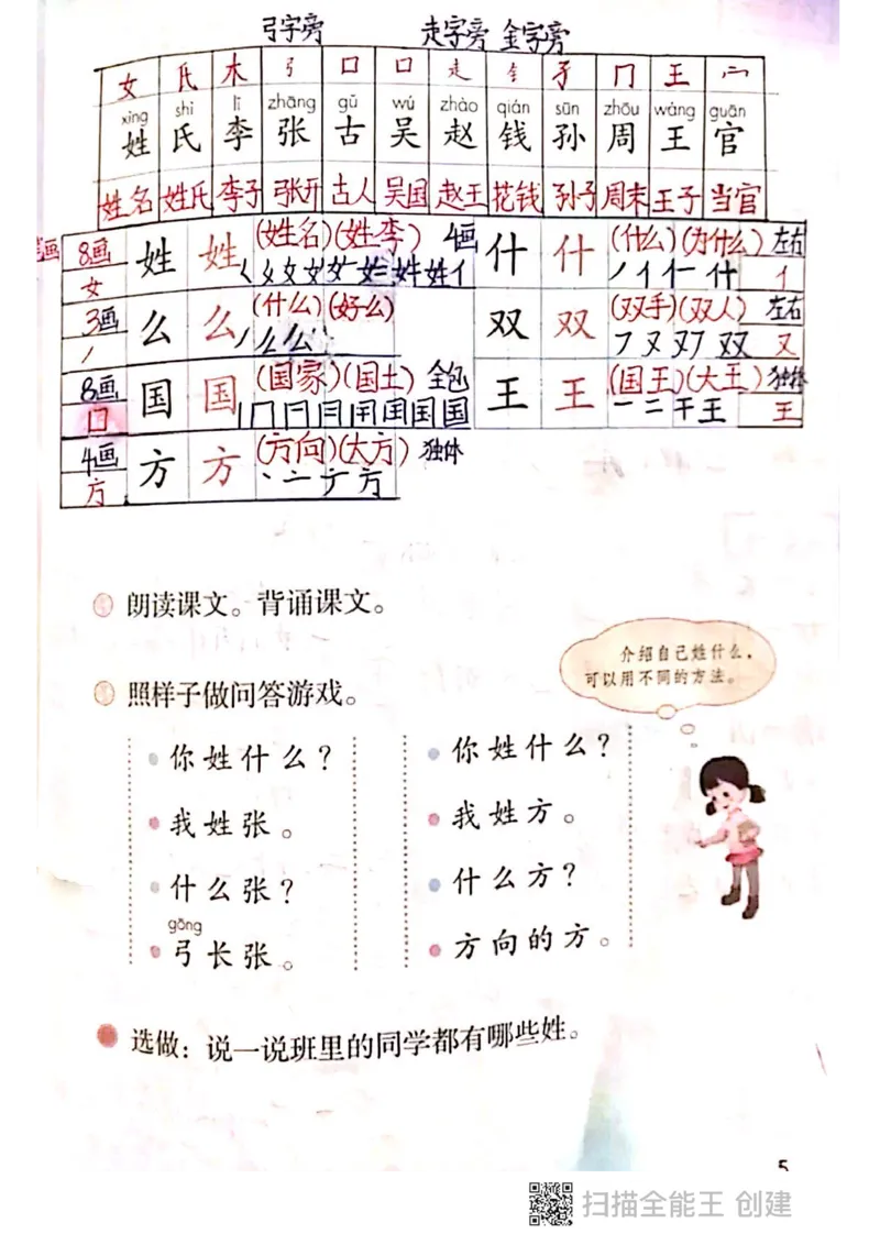 一年级下册课本课堂笔记扫描件_小学1-6年级全部试卷_语文_一年级_3-6-2、小学一年级语文下册_3-6-2-1、复习、知识点、归纳汇总_通用