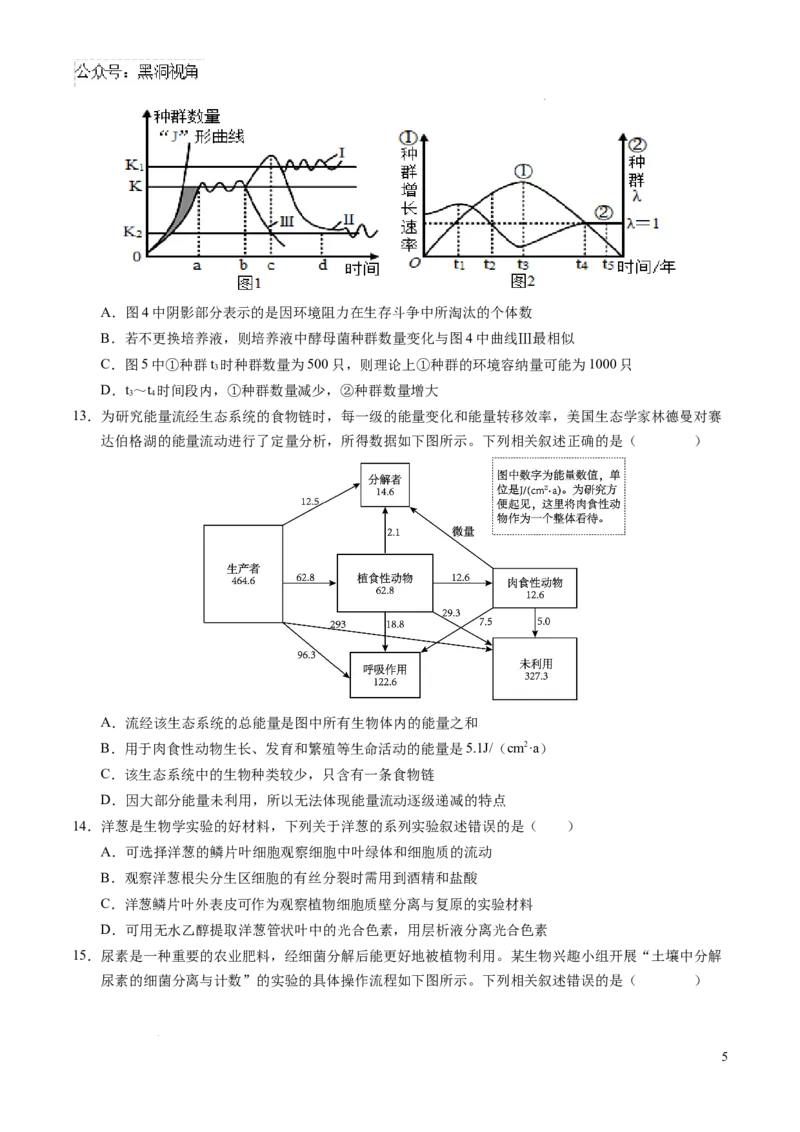 生物考前猜想卷02（考试版A4）_2024-2025高三（6-6月题库）_2024年12月试卷_12072025届&ldquo;八省联考&rdquo;考前猜想卷_生物（16+5）-2025年1月&ldquo;八省联考&rdquo;考前猜想卷