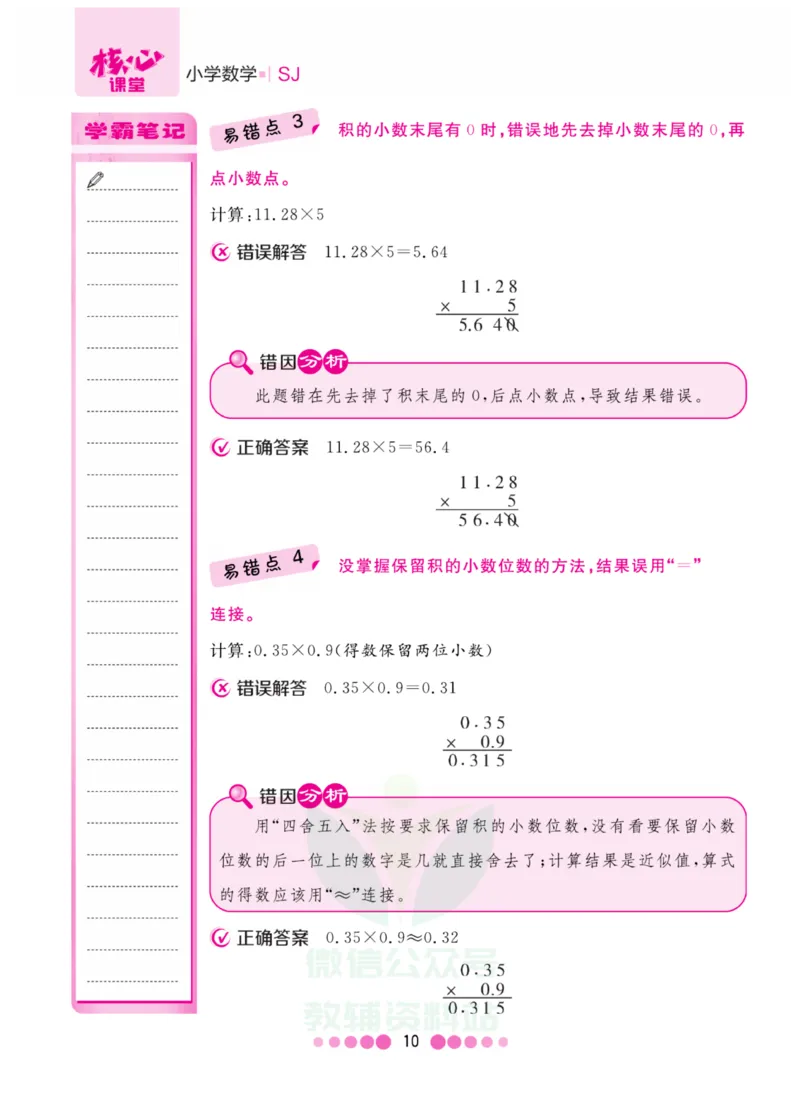 五年级上册数学苏教版易错清单_小学1-6年级全部试卷_数学_五年级_3-10-3、小学五年级数学上册_3-10-3-1、复习、知识点、归纳汇总_苏教版