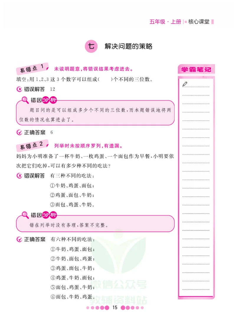 五年级上册数学苏教版易错清单_小学1-6年级全部试卷_数学_五年级_3-10-3、小学五年级数学上册_3-10-3-1、复习、知识点、归纳汇总_苏教版