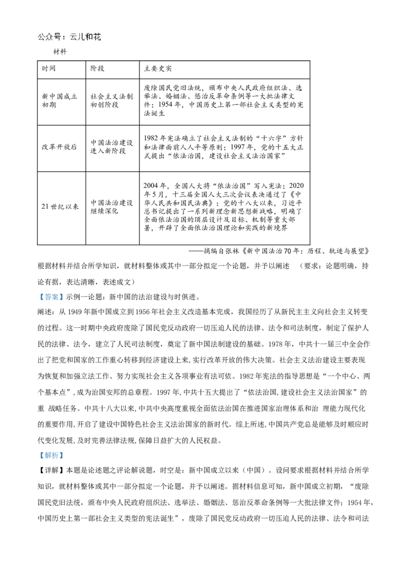 贵州省黔东南苗族侗族自治州2024-2025学年高二上学期11月期中历史试题Word版含解析_2024-2025高二（7-7月题库）_2024年12月试卷