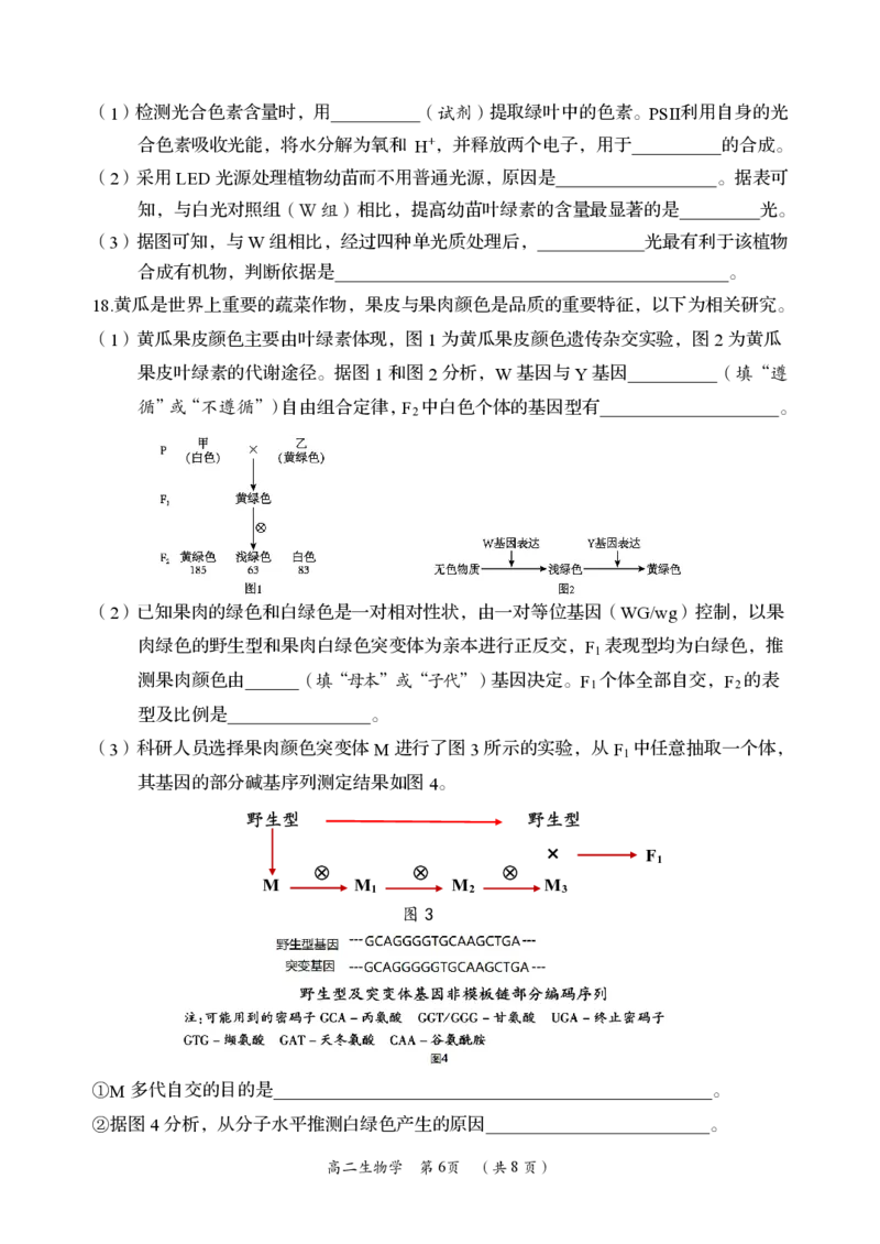 生物卷_2024-2025高二（7-7月题库）_2024年07月试卷_0702湖南省岳阳市2023-2024学年高二下学期期末考试_湖南省岳阳市2023-2024学年高二下学期期末考试生物