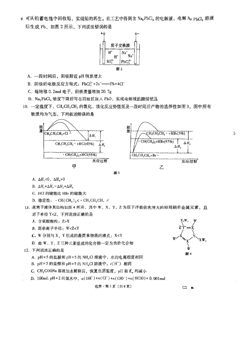 重庆市巴蜀中学2025届高考适应性月考卷（一）化学+答案_2024-2025高三（6-6月题库）_2024年09月试卷_0922重庆市巴蜀中学2024-2025学年高考适应性月考卷（一）
